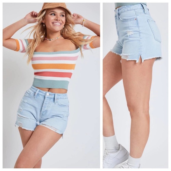 NWT Women's Mom Fit High Rise Festival Shorts, size 9/29 - Picture 8 of 8